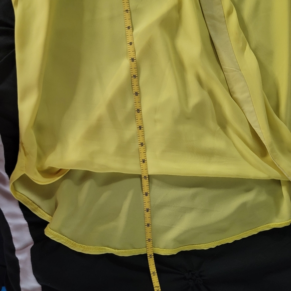 Yellow Cold Shoulder w/Leather Trip - Picture 3 of 5